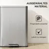 HOMCOM Mülleimer 20 L Treteimer mit Softclose-Deckel, Produktbild-Vorschau 6