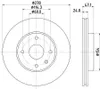2 Bremsscheiben innenbelüftet Ø 60 mm 24 mm HELLA für Produktbild-Vorschau 5
