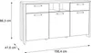 Sideboard CLIF 3 Türen 2 Schubladen Optik: Old Wood Vintage Produktbild-Vorschau 7