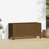 Gartentruhe Honigbraun 108x42,5x54 cm Massivholz Kiefer Produktbild-Vorschau 3