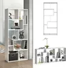 Rozdělovací stěna Vicco Noa Bílá 160.6 x 67.2 cm, Model Náhled obrázku produktu 2