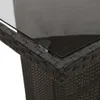 vidaXL 7-tlg. Garten-Essgruppe mit Kissen Schwarz Poly Produktbild-Vorschau 7