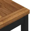vidaXL Gartentisch Natürlich und Schwarz 147 x 88,5 x 75 cm Produktbild-Vorschau 5