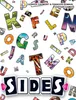 A collage of colorful letters and the word "SIDES" in large cards against a white background. Produktbild-Vorschau