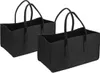 Unyqoos® 2er-Set Filztaschen, Schwarz – vielseitige Taschen Produktbild-Vorschau 1