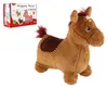 Cheval sauteur en peluche marron 23cm de haut selle avec Voir les images du produit 1