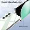 Close-up of a transparent phone case, highlighting its protective features. Produktbild-Vorschau