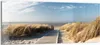 DEQORI Glasbild Echtglas 125x50 cm 'Strandaufgang am Meer' Produktbild-Vorschau 1