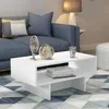 A modern living room scene with a blue sofa, a white coffee table, and decorative items. Anteprima dell’immagine prodotto