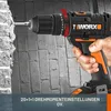20V akumulátorový vŕtací skrutkovač WORX WX370 50Nm vrátane Náhľad obrázku produktu 4
