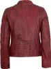 MADDOX - Damen Lederjacke Lammnappa dunkelrot : 42 Produktbild-Vorschau 3