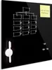 Glasmagnettafel 45x45cm Schwarz Produktbild-Vorschau 1