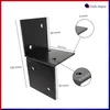 GeZu Impex Pfosten Wandverbinder 71 x 71 mm Schwarz Produktbild-Vorschau 2