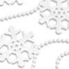 com-four® Girlande mit Schneeflocken - Girlande Weihnachten Produktbild-Vorschau 3
