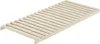 A wooden bed frame with slats, shown from a diagonal angle. Produktbild-Vorschau