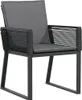 vidaXL Gartenstühle mit Kissen 2 Stk. Schwarz Poly Rattan Produktbild-Vorschau 4
