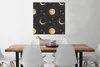 MuchoWow® Poster Muster - Mond - Sonne - Gold 75x75 cm - Produktbild-Vorschau 2