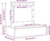 vidaXL Toaletní stolek se zásuvkami Bílý 83 x 40 x 70 cm Náhled obrázku produktu 8
