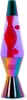 A lava lamp with red lava in purple liquid, set against a white background. Podgląd zdjęcia produktu