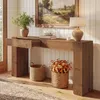 Tavolino consolle in legno massello da 160 cm con cassetti, Anteprima dell’immagine prodotto 1