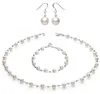 Schmuck-Set-aus-Perlen-Perlenkette-Collier-Armband-und-Paar-Ohrhänger Produktbild-Vorschau