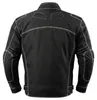 Unleash your inner rider mit schwarzer Textil-Kombi-Jacke. Leistungsstark konstruiert, mit elegantem Design, Fronttaschen und Reißverschlussärmeln. Auffällige Farbe, voller Schutz – sicher fahren, jetzt bestellen! Produktbild-Vorschau
