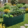 Aiuola rialzata Relaxdays, metallo zincato, fiori, piante e Anteprima dell’immagine prodotto 2