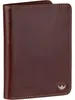 A brown leather wallet is shown against a white background. Produktbild-Vorschau