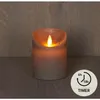 Candela di cera a LED con timer e stoppino tremolante Taupe Anteprima dell’immagine prodotto 11
