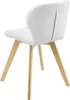 A white chair with wooden legs is shown from the back. Anteprima dell’immagine prodotto