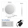 Lustro kosmetyczne Heilmetz LED, okrągłe (Ø 48 cm) Podgląd zdjęcia produktu 6