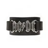 AC/DC - Lederarmband Logo für Herren/Damen Uni RO8822 Produktbild-Vorschau 3