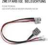 A close-up of two LEGO-style connectors with wires and LEDs, against a white background. Produktbild-Vorschau