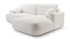 AX LIVING Canapé d'angle avec fonction sommeil Peoni 267cm Voir les images du produit 3