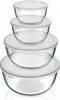 Arendo Insalatiera con coperchio, set, 4 ciotole in vetro Anteprima dell’immagine prodotto 1