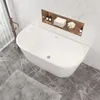 AICA Freistehende Badewanne Acrylwanne Oval 150x70x58cm Produktbild-Vorschau 3