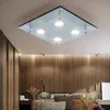 LED Deckenleuchte, 4 flammig, Chrom, Glas, L 34cm, 2er Set Produktbild-Vorschau 2
