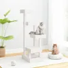 vidaXL Arbre à chat blanc 45,5x49x103 cm Pin massif Voir les images du produit 2