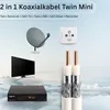 PremiumX 20m Sat Koaxial Kabel 90dB Twin Mini 2 x 4mm Weiß Produktbild-Vorschau 5