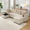Modułowa sofa w kształcie litery U Merax z schowkiem, Podgląd zdjęcia produktu 1