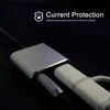 Close-up of a USB-C to 3.5mm audio adapter cable, with text overlay indicating 'Current Protection'. Produktbild-Vorschau