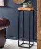 FineBuy Odkládací stolek FB51448 z akácie a kovu, 30 x 97 x Náhled obrázku produktu 1