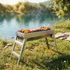 Vilde | Campinggrill Edelstahl Klappbar - 73x21x37 cm - Produktbild-Vorschau 6