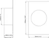 Koncový rám Ø 100 mm Pripojenie na stenu 160x250 mm Príruba Náhľad obrázku produktu 2