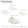 Homestyle4u Holzbett 180x200 mit 2 Schubladen Weiß Produktbild-Vorschau 6