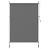 A gray roller blind with a silver frame and crank on a white background. Náhled obrázku produktu