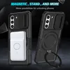 Two phone cases are displayed side-by-side against a dark, gradient background. Produktbild-Vorschau