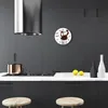 Glasuhr Wanduhr Küchenuhr Echt-Glas 30fi cm Kaffee  weiß Produktbild-Vorschau 3