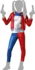 Costume da arlecchino blu insanguinato per bambini - 7-9 Anteprima dell’immagine prodotto 1