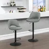 EUGAD 2er-Set Barhocker drehbar, höhenverstellbar, aus Produktbild-Vorschau 4